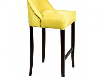 Gelber Barhocker Set Barstühle 6-er Set Stoffsitzer Luxuriöse Sitzmöbel